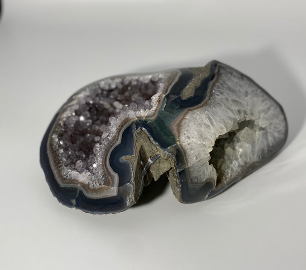 Amethyst and Clear Quartz Geode