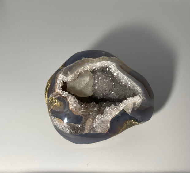 Amethyst Geode with Clear Quartz
