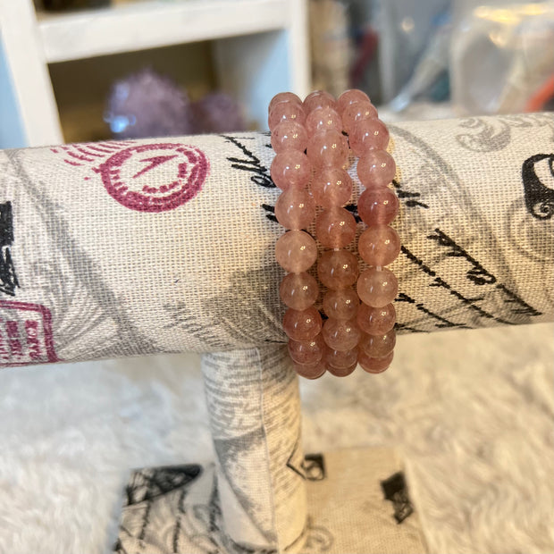 Strawberry Quartz Bracelet